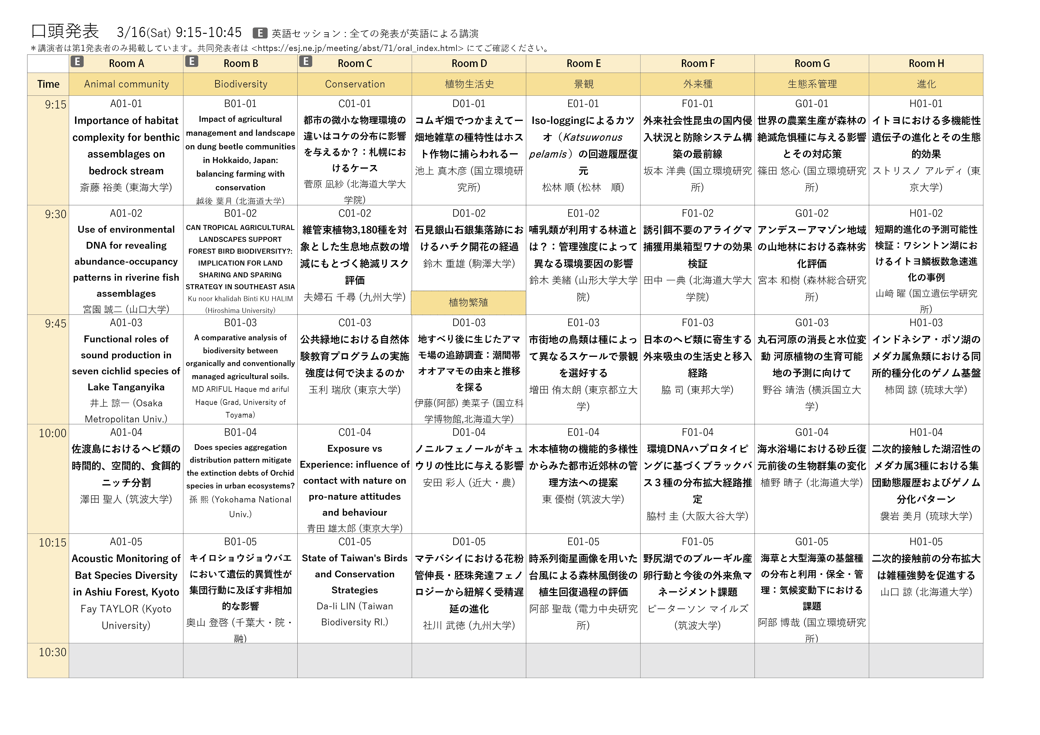 口頭発表プログラム_1ページ